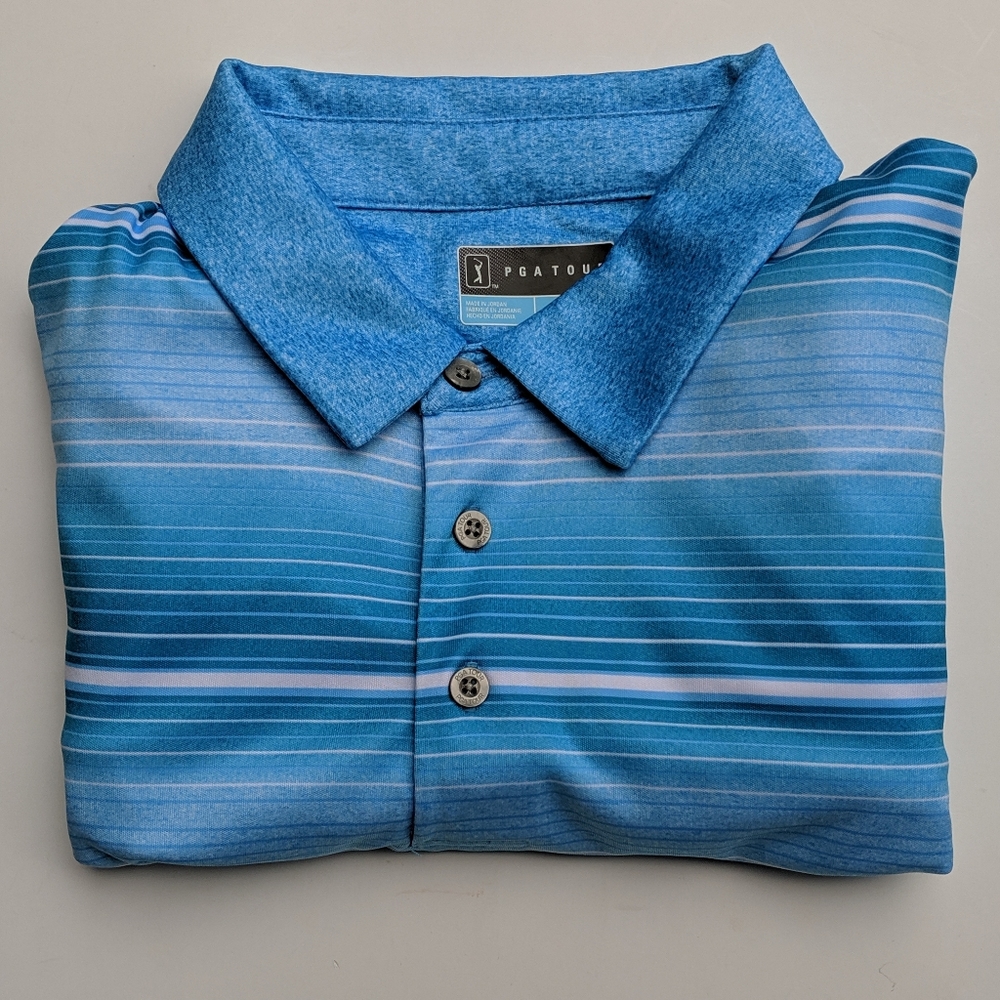 PGA Tour Pro Series Golf Polo Shirt DriFlux Large